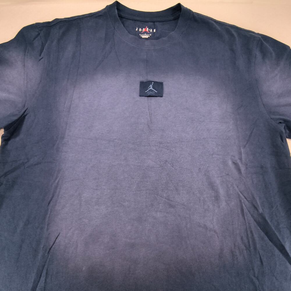 Nike Air Jordan Crew Neck Short Sleeve Graphic Shirt Mens Size Large L Blue